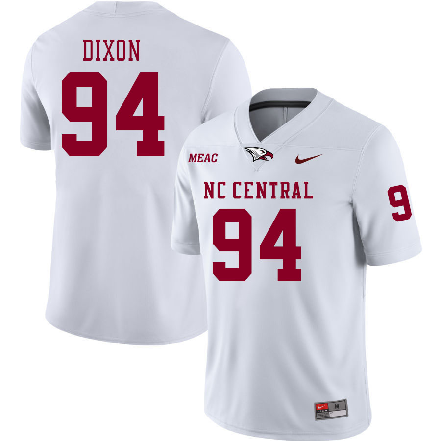 Men-Youth #94 Dajour Dixon North Carolina Central Eagles 2023 College Football Jerseys Stitched-Whit